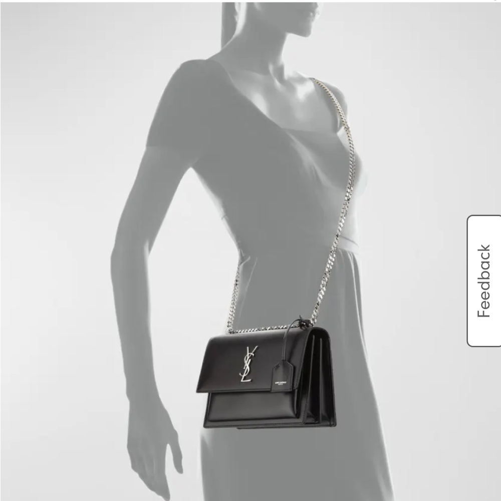 Sunset Medium YSL Crossbody Bag in Smooth Leather - used SEND ME UR OFFERS